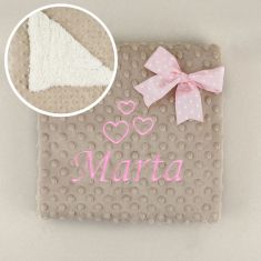Personalized Brown Classic Blanket (515 gr/m2)