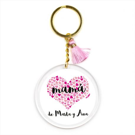 Keychain Simple Shape Star Blue Personalized 