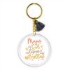 Keychain Simple Shape Star Blue Personalized 