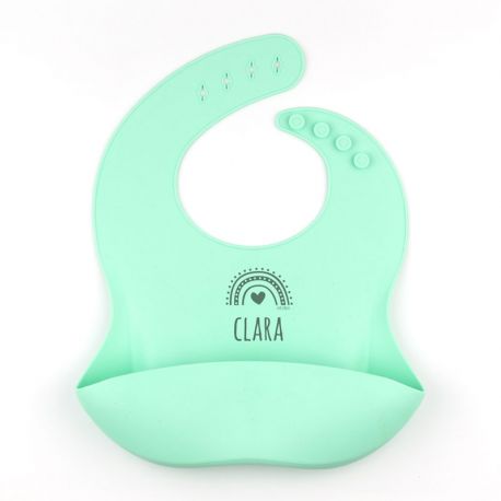 Blue rubber personalized Bib