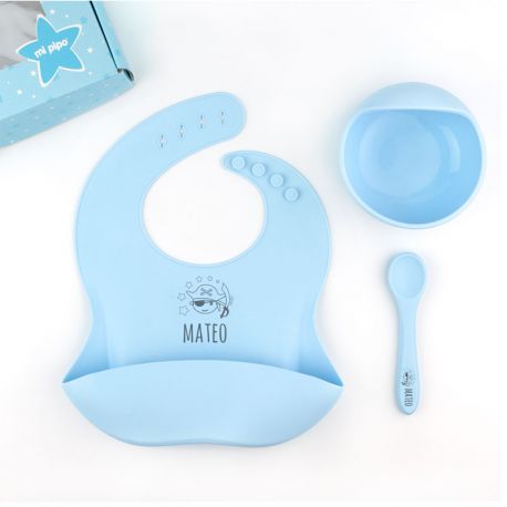 Blue non-Personalized Steel Cutlery Set