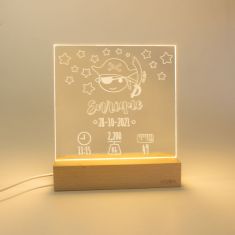 Lámpara Datos Nacimiento Pirata personalizada