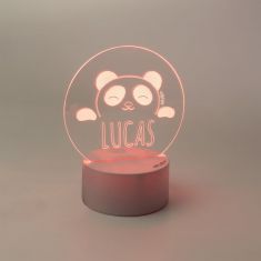 Lámpara redonda Panda personalizada