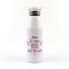 Botella Aluminio Eres la mejor PROFE del Mundo no personalizada rosa