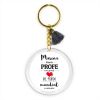 Keychain Simple Shape Star Blue Personalized 