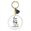 Keychain Simple Shape Star Blue Personalized 