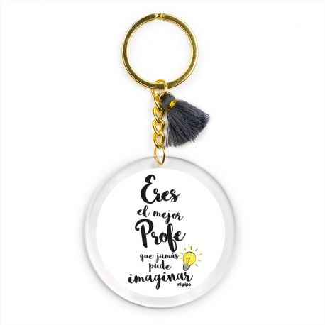 Keychain Simple Shape Star Blue Personalized 