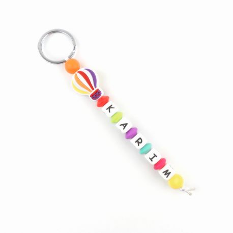 Keychain Simple Shape Star Blue Personalized 