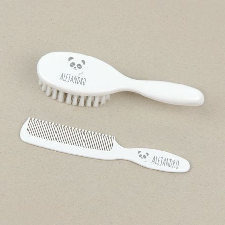 Set Cepillo y peine Panda