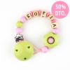 Wood chain Lime Flower Personalized