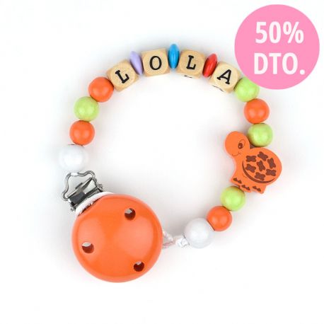 Wood chain turtle Multicolor Personalized
