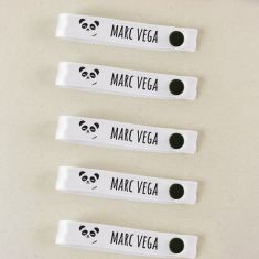 Pack 5 cintas para colgar ropa personalizadas Panda