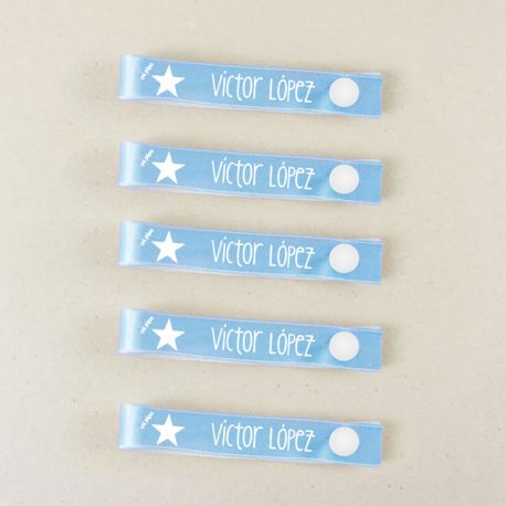 46 Personalized white Star object Labels