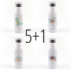 PROMO Botella Aluminio Personajes, compra 5 y te regalamos 1