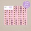 46 Personalized pink Fairy object Labels