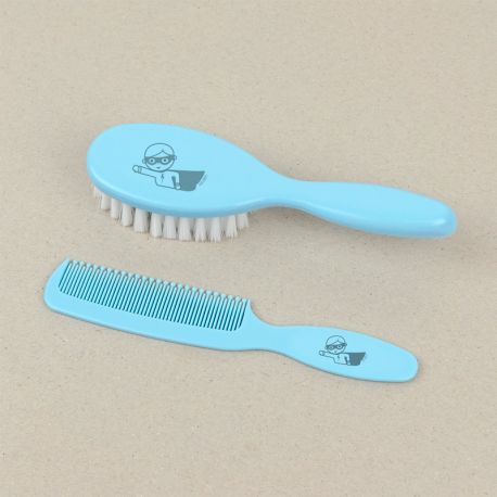 Set Cepillo y peine Superhéroe sin personalizar, elige color