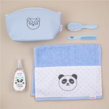 Neceser a la guarde Panda Azul Personalizado