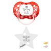 Pack New Classic Deco Navidad Rojo Copos-Broche Estrella Mejor Regalo-Familia