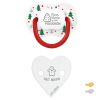 Pack New Classic Deco Navidad Blanco Árboles Verdes-Broche Corazón Polvorón-Dulce Navidad