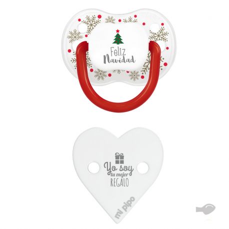 Pack New Classic Deco Navidad Cristal Copos-Broche Corazón Feliz Navidad-Regalo