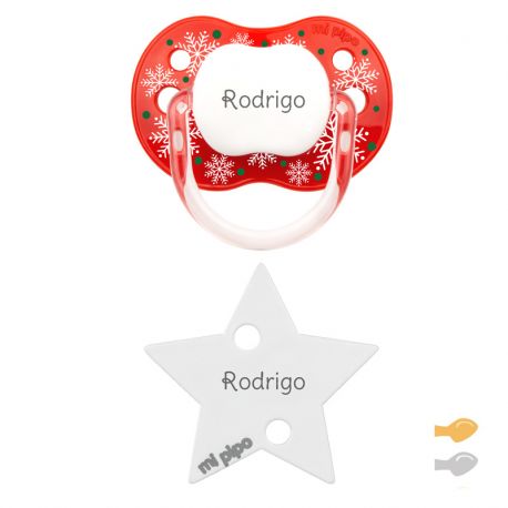 Pack Dúo New Classic Navidad Rojo Copos Personalizado