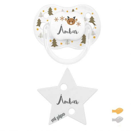 Pack Dúo New Classic Navidad Blanco Árboles Dorados Personalizado 