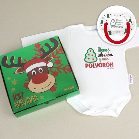 Baby Christmas Customizable Pacifier Name + Christmas Star Apple 