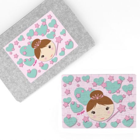 Puzzle + Estuche Hada personalizado