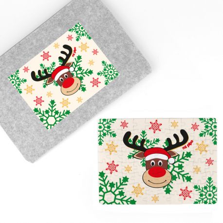 Puzzle + Estuche Reno Rudolph sin personalizar
