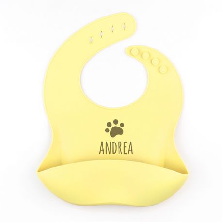 Blue rubber personalized Bib