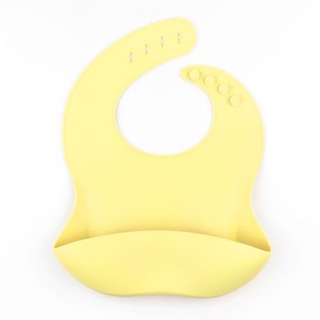 Babero SILICONA Amarillo Soft sin personalizar 