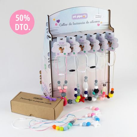 Compra pack 48 collares lactancia 50% dto  + Expositor GRATIS