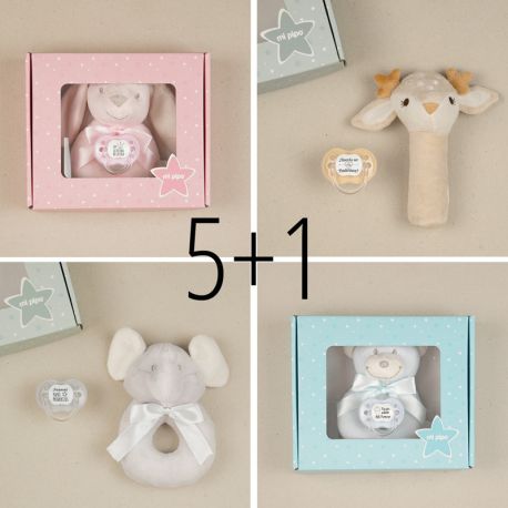 PROMO Cajitas sonajero no personalizadas, elige modelo, compra 5 y te regalamos 1