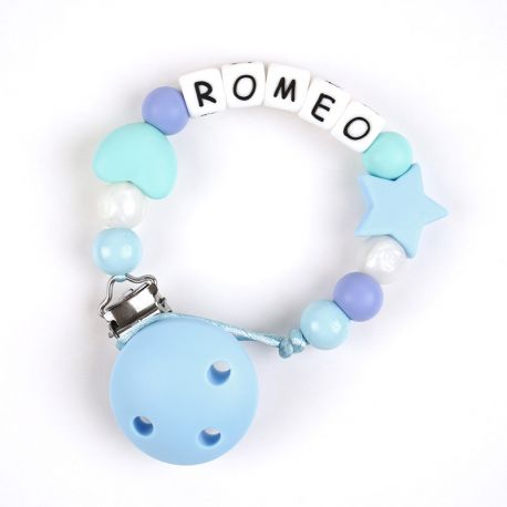 Silicone Chain Personalized Blue