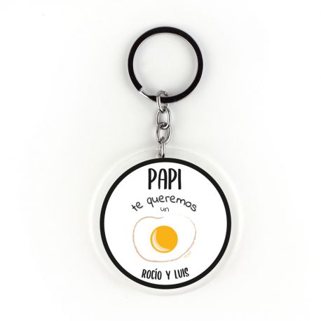 Keychain Simple Shape Star Blue Personalized 