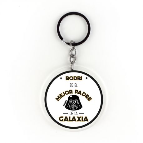 Keychain Simple Shape Star Blue Personalized 