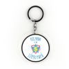 Keychain Simple Shape Star Blue Personalized 