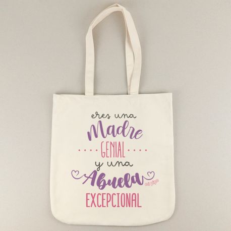 Bolso algodón orgánico Soy la Mamá más genial del mundo mundial
