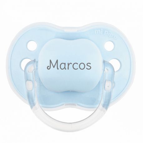 Chupete New Classic Celeste, Tapón celeste, Tetina anátomica de silicona 0-6