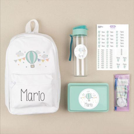 Personalized Pink "Bag to school" pack
