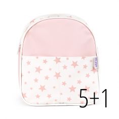 PROMO NUEVA Mochila estrellas rosa no personalizado, compra 5 y te regalamos 1