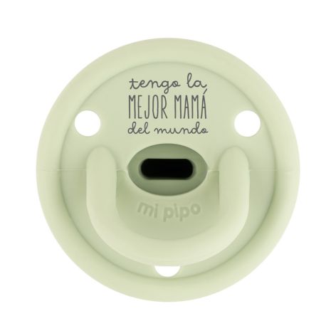Chupete Gummy Divertido Tengo la mejor mamá del mundo, elige color 