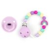 Cajita Chupete Gummy Lila + Cadenita de Silicona Arcoíris
