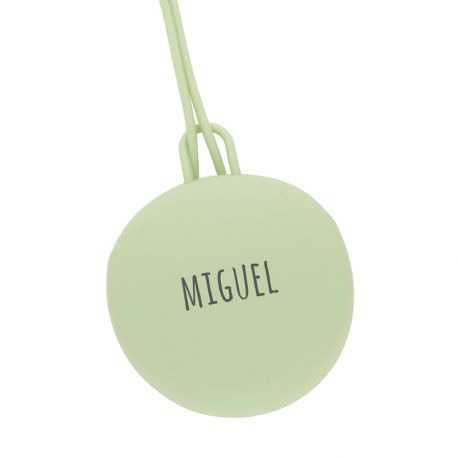 Portachupetes Gummy Verde Soft Personalizable