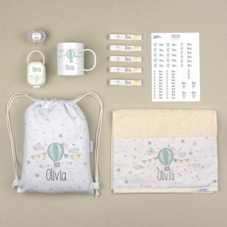 Pack Mi Cole Globo personalizado + Regalo Etiquetas objetos