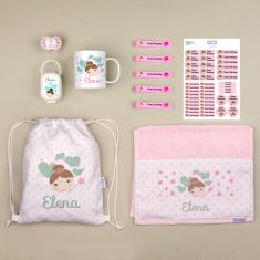 Pack Mi Cole Hada personalizado + Regalo Etiquetas objetos