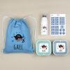 Pack Mi Equipo para el Cole con Petate Pirata personalizado + Regalo Marcaprendas