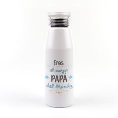 Botella Aluminio Eres el mejor Papá del Mundo no personalizada