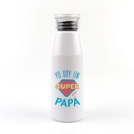 Botella Aluminio Yo soy un Súper Papá no personalizada
