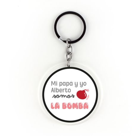 Keychain Simple Shape Star Blue Personalized 